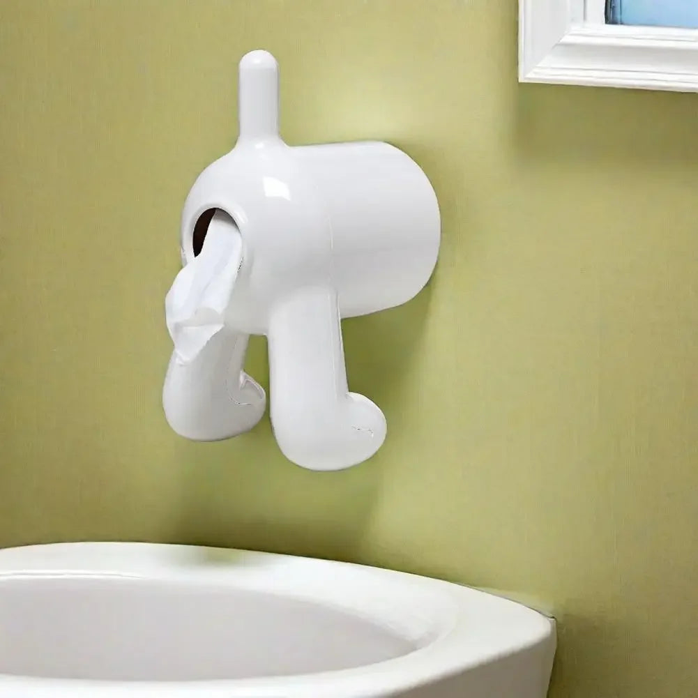 Funny Toilet Paper Dispenser Dog Butt Toilet Paper Holder Wall-mounted Tissue Organizer for Dog Lovers Bathroom Decor Funny Dog