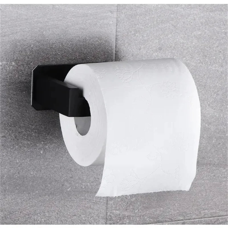 High Quality 304 Stainless Steel Roll Paper Holder Nail-free Toilet Tissue Kitchen Towel Roll Dispenser Bathroom Accessories