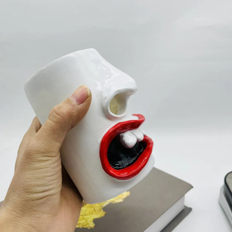 Funny Face Tissue HolderFunny Tissue Rack Decorations Funny Nostril Tissue Holder