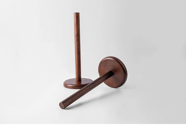 HeMe Black walnut simple solid wood kitchen dining table tissue rack household roll paper rack kitchen tissue storage rack
