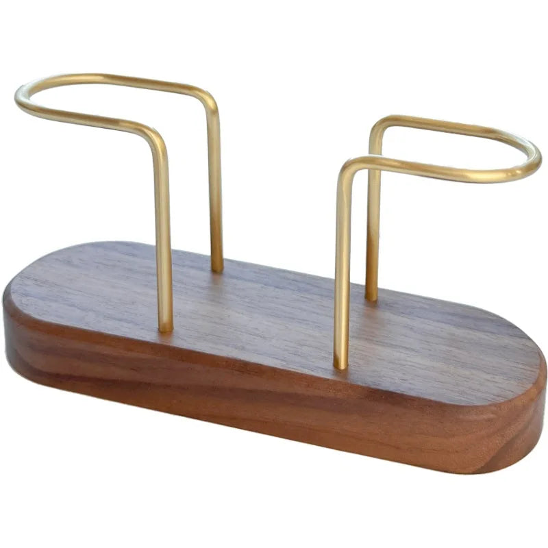 HeMu-Tooth Swab Tube Tissue Holder, Black Walnut, Minimalist Dining Table Tissue Storage Rack, Restaurant Coffee Shop Paper Box