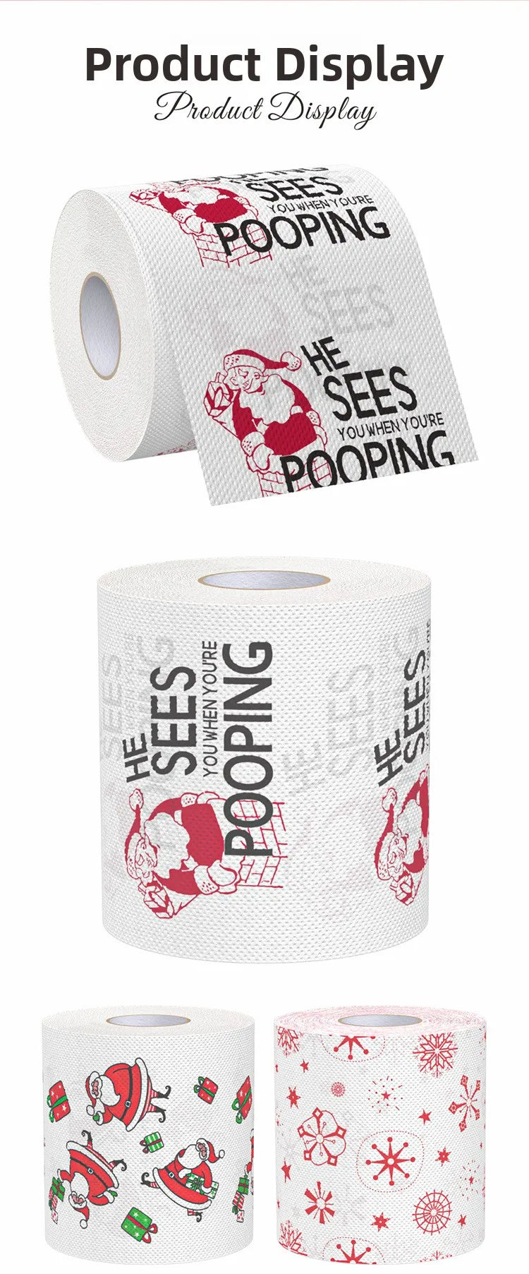 Christmas Print Colored Toilet Paper Roll Large Quantity Hygienic Paper Towels Bulk Shipping Home Direct Straightening