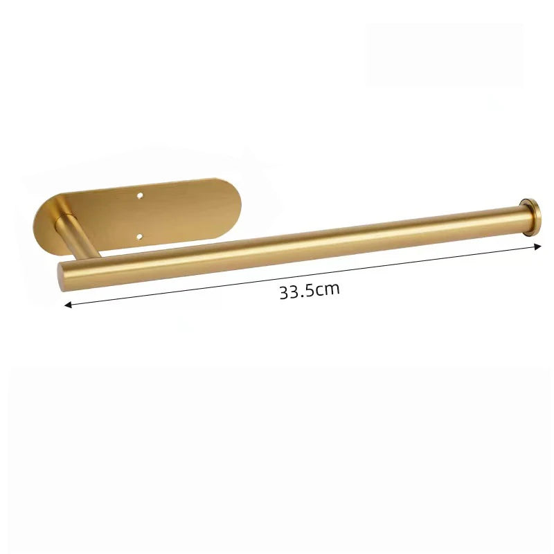 1PCS Kitchen Paper Towel Holder Toilet Paper Holder Adhesive Tissue Rack Napkin Dispenser Cabinet Storage Bathroom Accessories