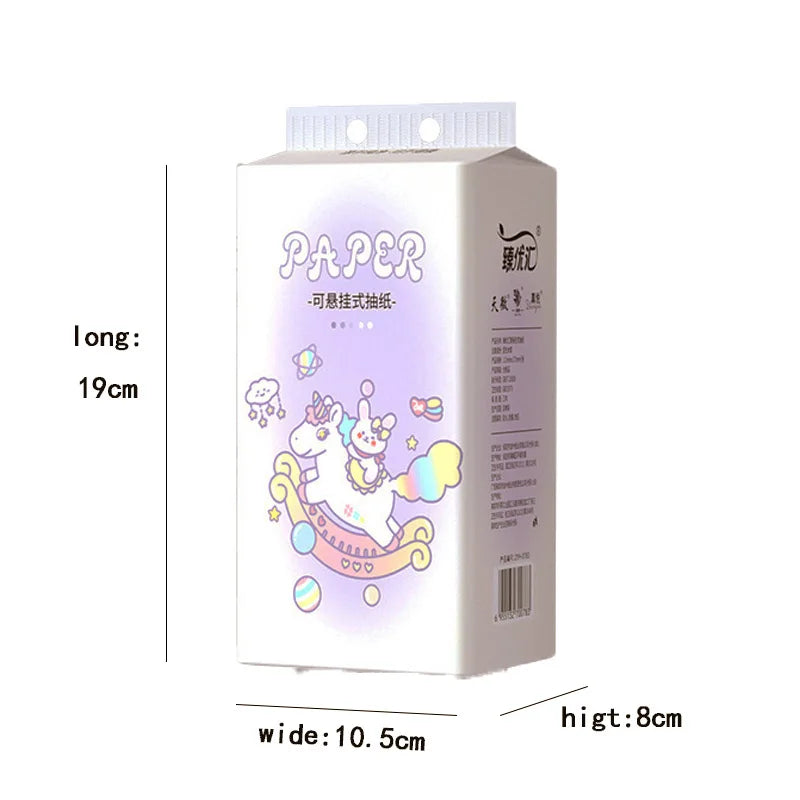Home Wall Hanging Easy To Use Tissue 4 Layer 175 Sheets 1 Big Bag Save Space Home Pumping Paper Cute Decorate Toilet Paper