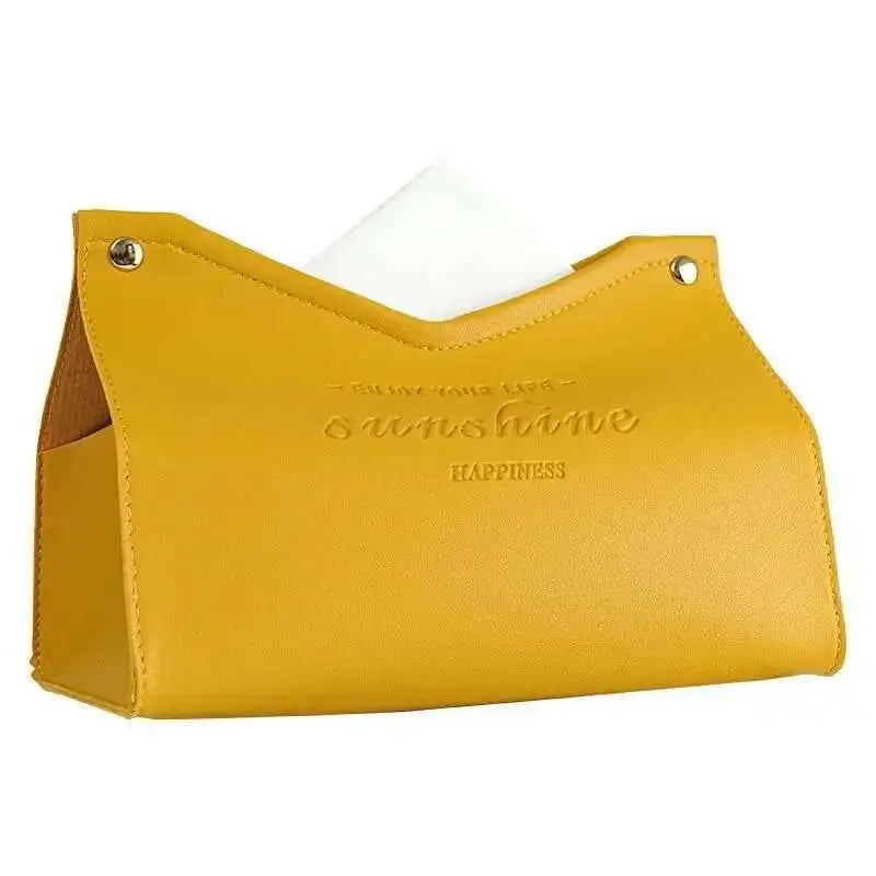 Living Dining Room Tissue Storage Box Environmentally Friendly Multi-Purpose Solid Color Creative Napkin Box