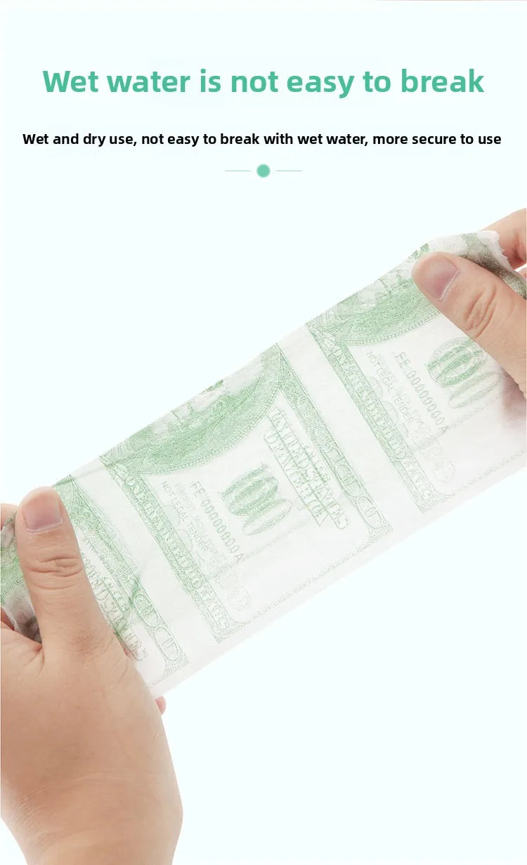 Usd Printed Paper; Creative Facial Tissue Paper; Funny Printed Napkins With 4 Layers Of Thickening; Funny And Unconventional