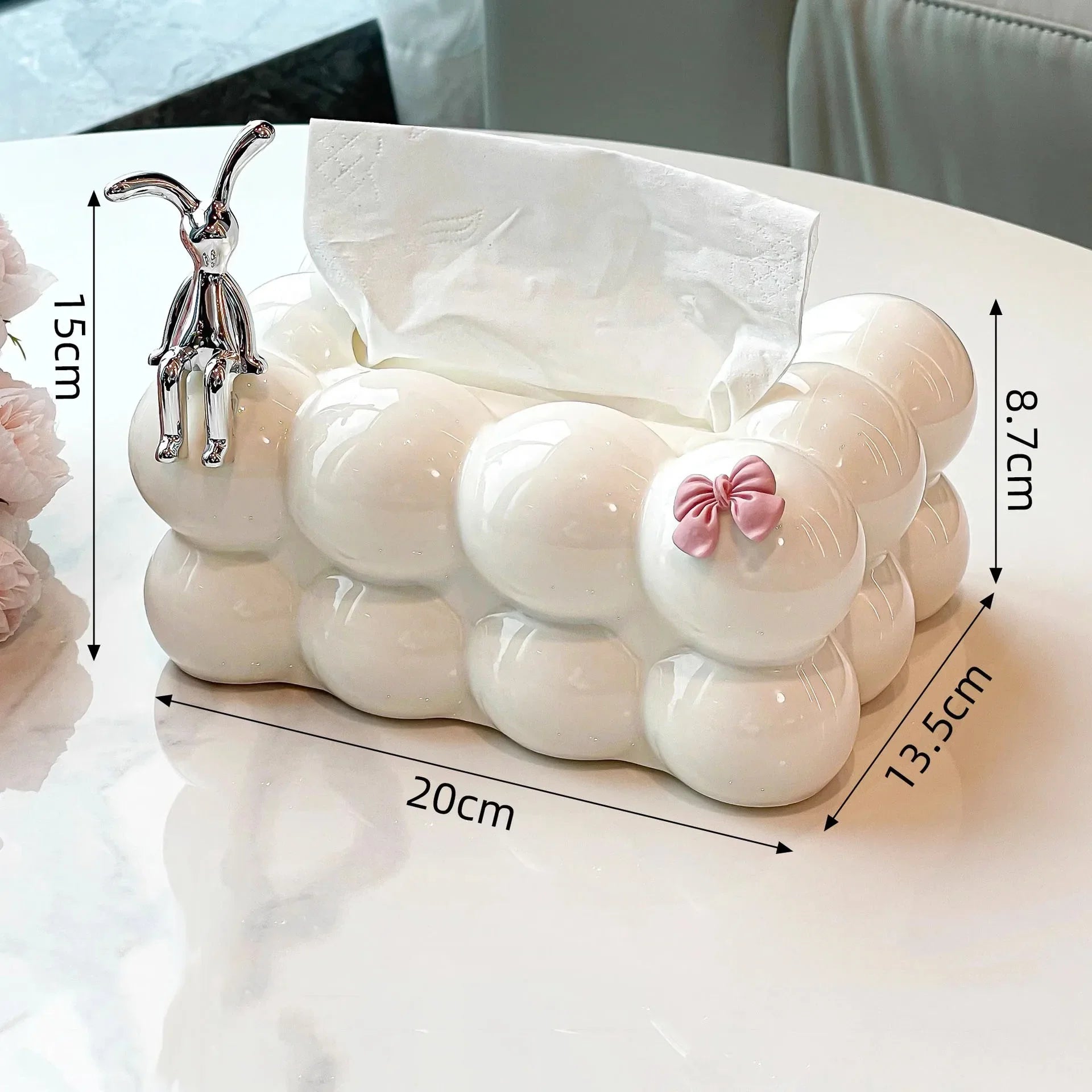 INS Style Marshmallow Tissue Box Korean Style Cute Removable Tissue Box Desktop Decorative Supplies for Home Napkin Holder