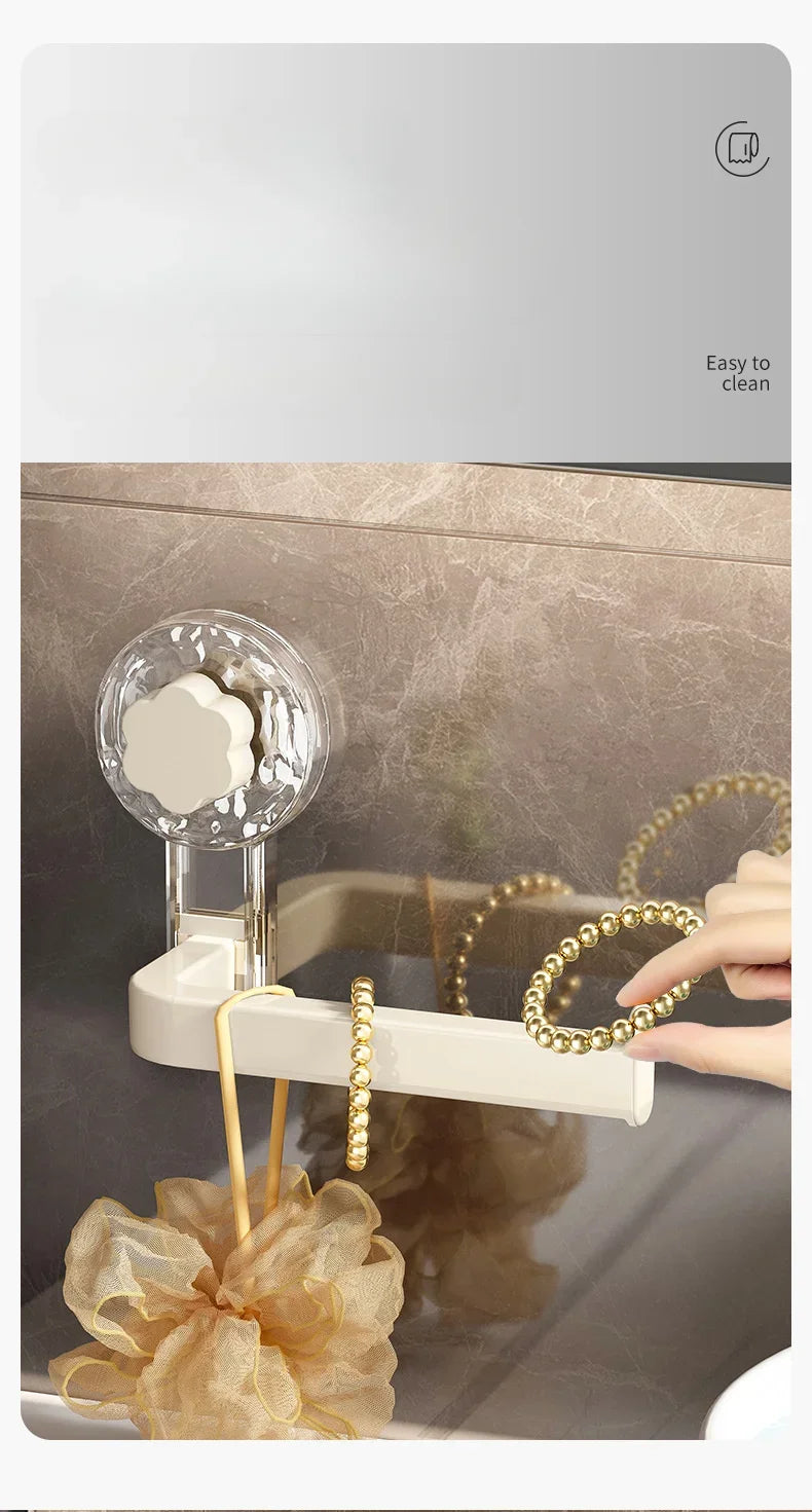 Wall-Mounted Toilet Paper Holder with Suction Cup - Self-Adhesive, No-Drill Installation,  Multipurpose Tissue Roll