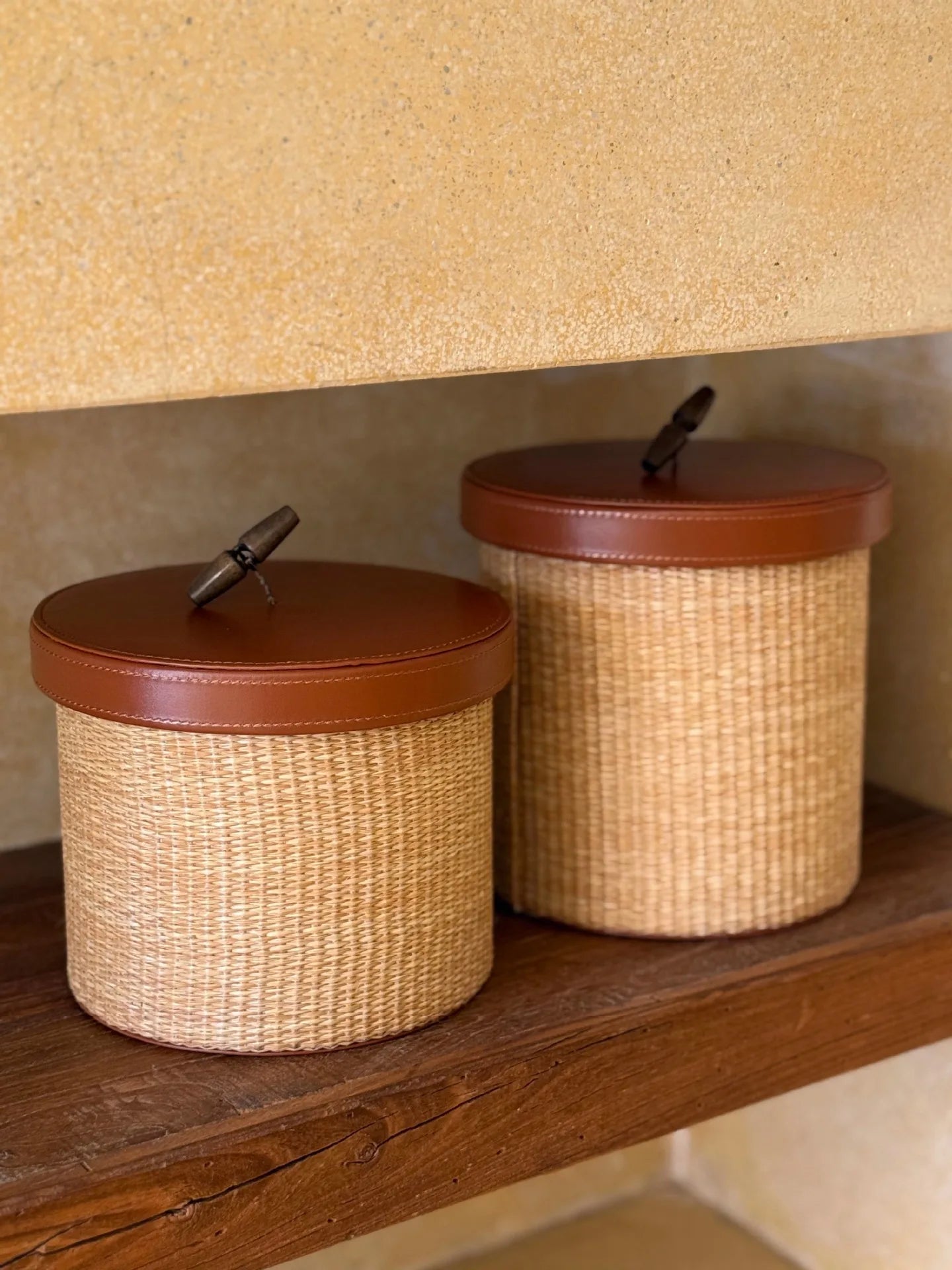 Seagrass Leather Napkin Holder Handwoven Tissue Storage Box French Style Elegant Table Decor Home Organizer Straw Wicker Design