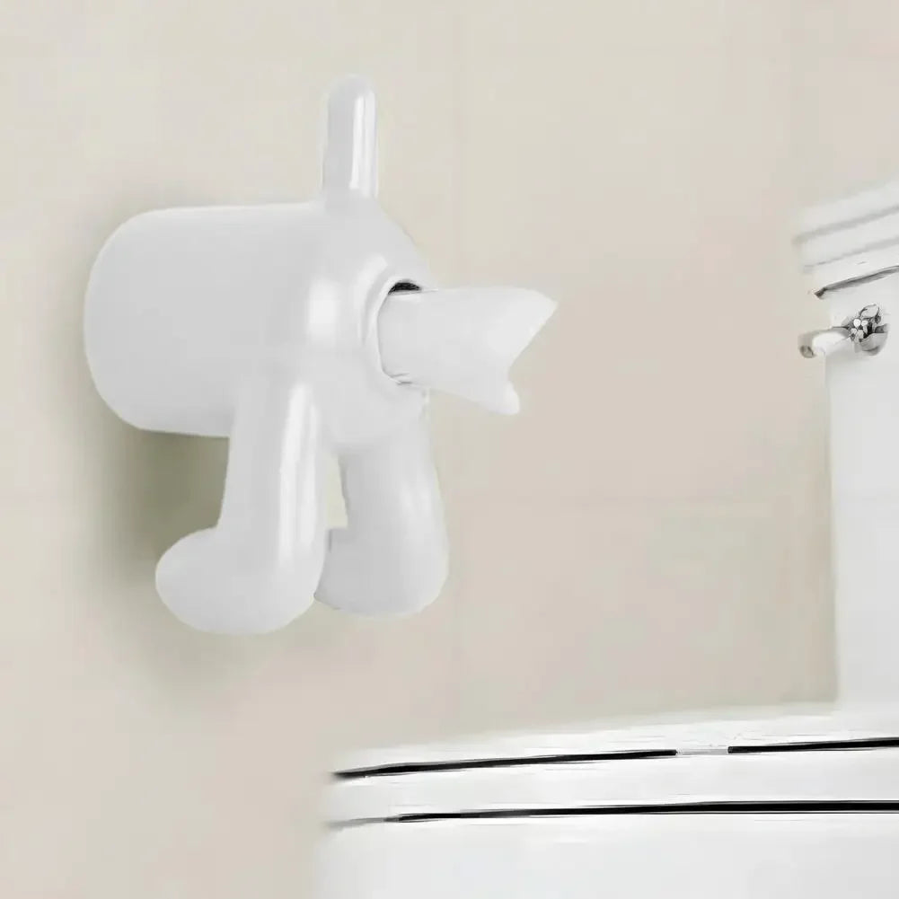 Funny Toilet Paper Dispenser Dog Butt Toilet Paper Holder Wall-mounted Tissue Organizer for Dog Lovers Bathroom Decor Funny Dog