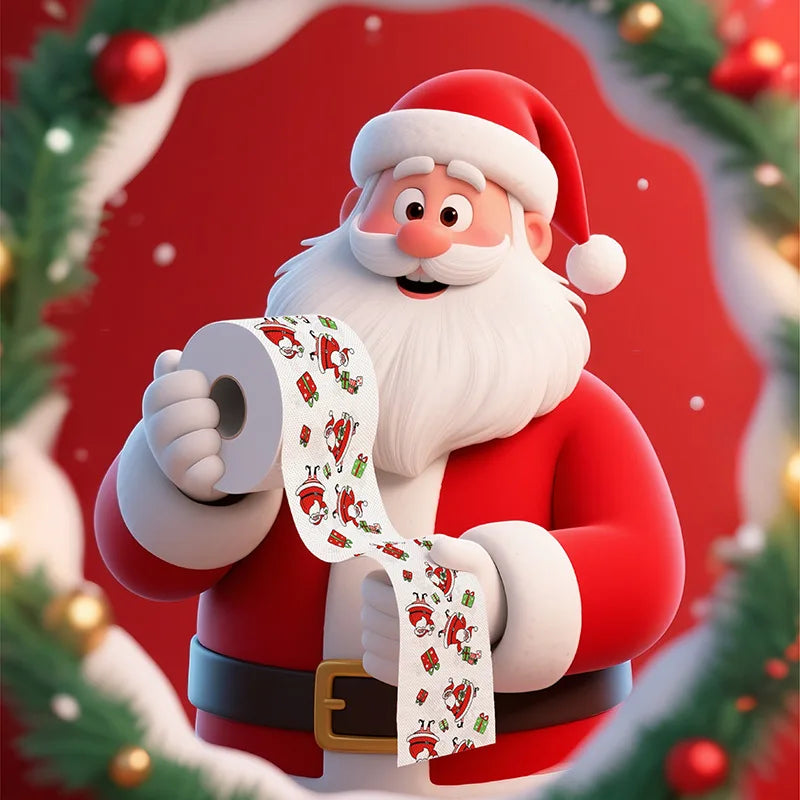 Christmas Print Colored Toilet Paper Roll Large Quantity Hygienic Paper Towels Bulk Shipping Home Direct Straightening