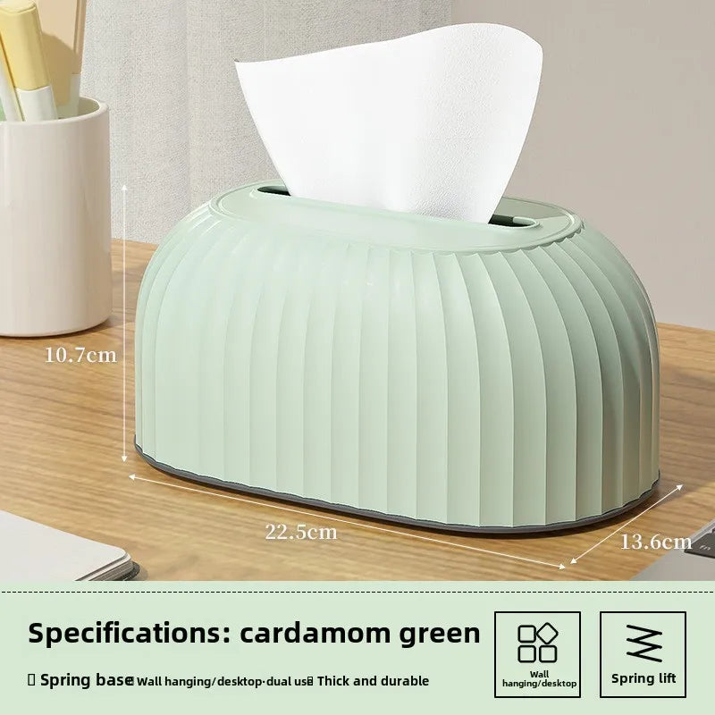 Creative Tissue Box with Spring Creative Scandinavian Simple Drawer Box Living Room Coffee Table Tissue Box Desktop Drawer Box