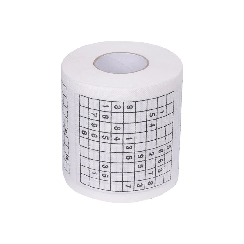 2021 New Durable Sudoku Printed Tissue Paper Toilet Roll Paper Good Puzzle Game