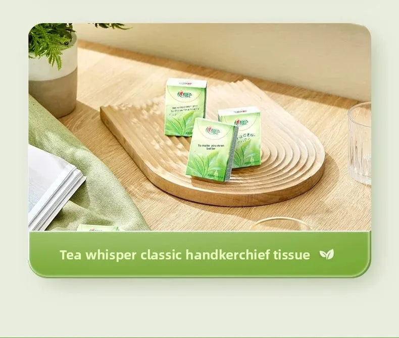Classic Heart to Heart Tea Language 3 Layer 100 Sheets Large Pack Tissue Paper Home Use Napkins Fragrant Flexible Tissue