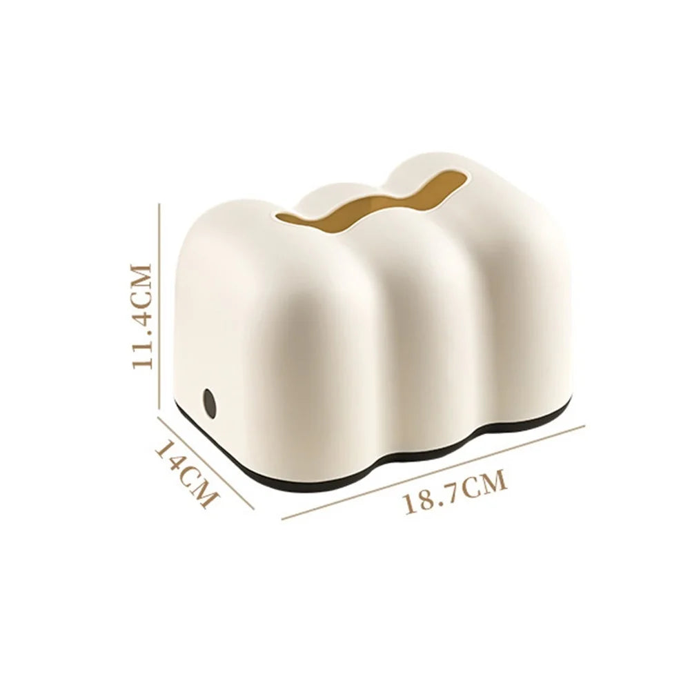 Cloud Creative Tissue Box Household Bathroom Paper Suction Box High-End Cream White Wall Mounted Paper Box