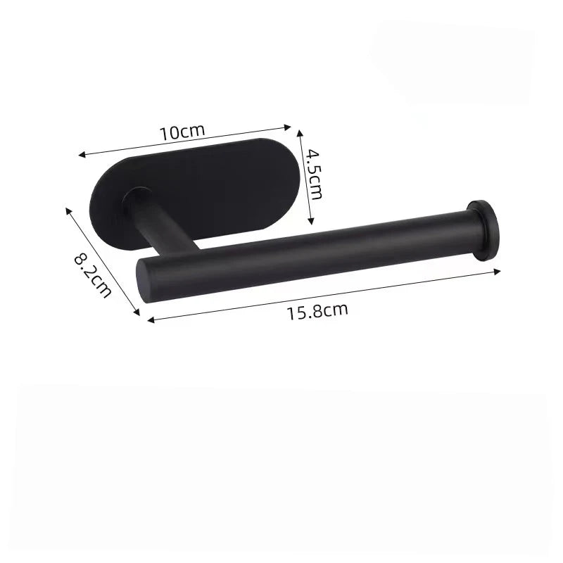 1PCS Kitchen Paper Towel Holder Toilet Paper Holder Adhesive Tissue Rack Napkin Dispenser Cabinet Storage Bathroom Accessories