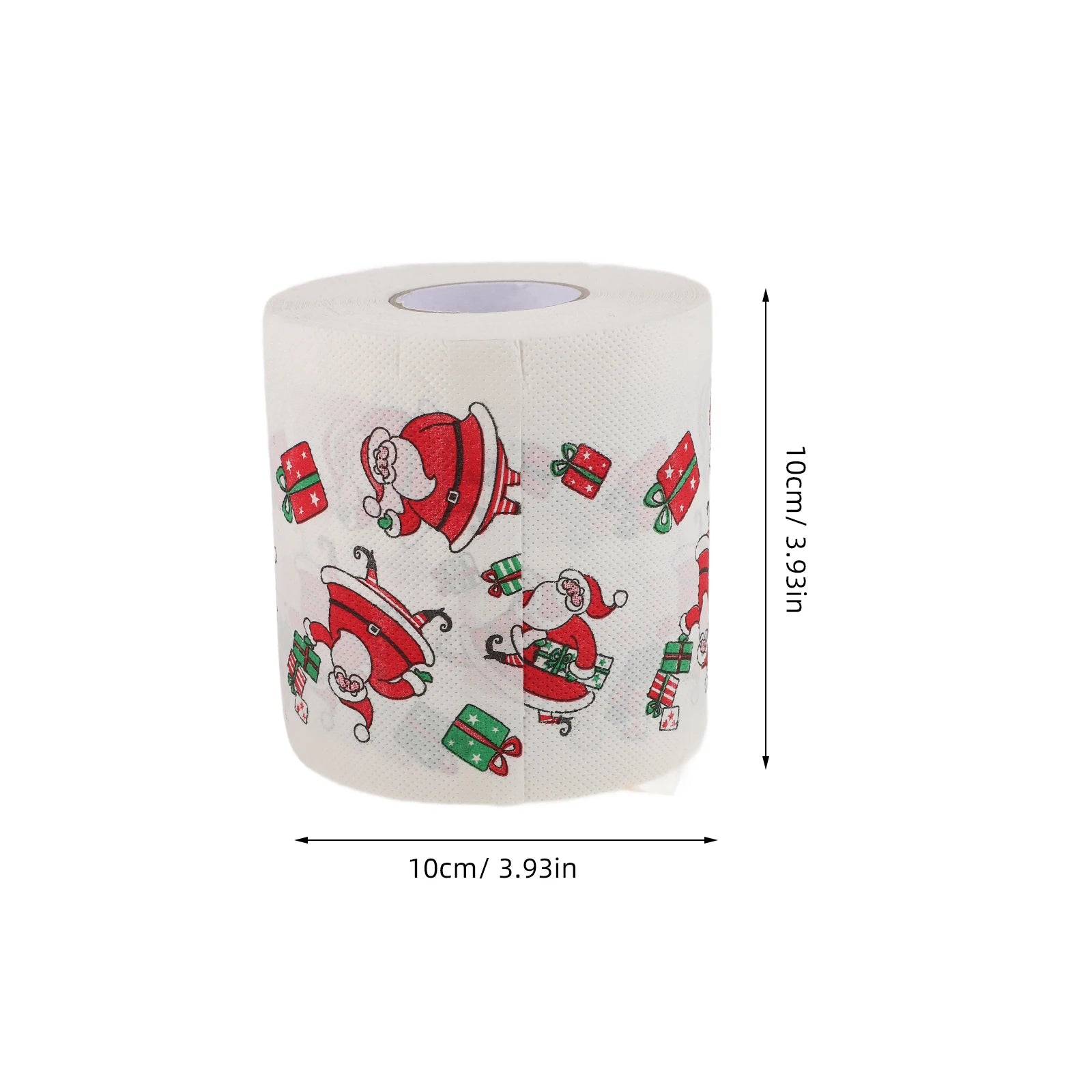 4 Rolls Christmas Toilet Paper Double Layer Thick Printed Santa Claus Merry Christmas Funny Paper Holiday Party Bathroom