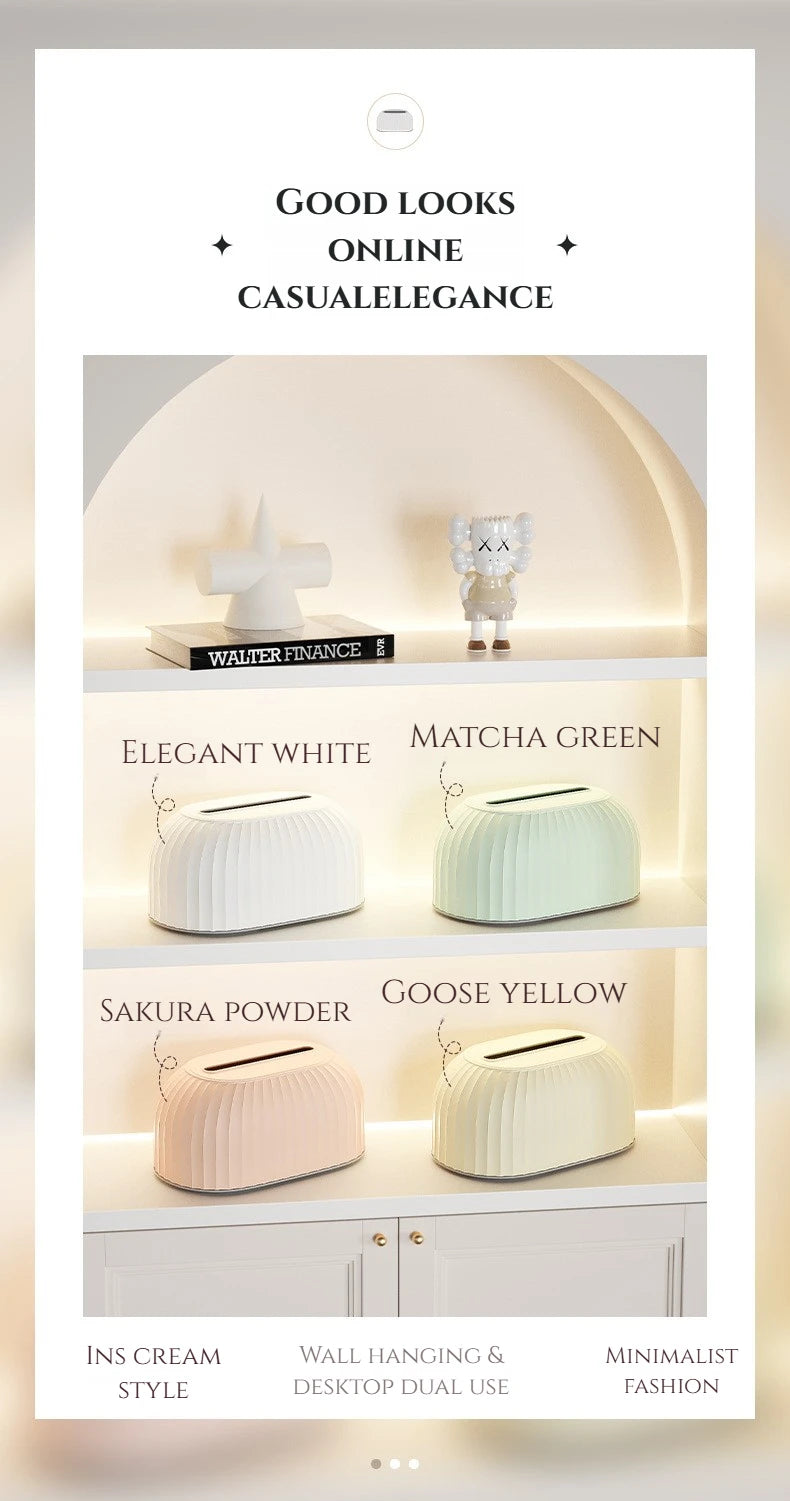 Creative Tissue Box with Spring Creative Scandinavian Simple Drawer Box Living Room Coffee Table Tissue Box Desktop Drawer Box