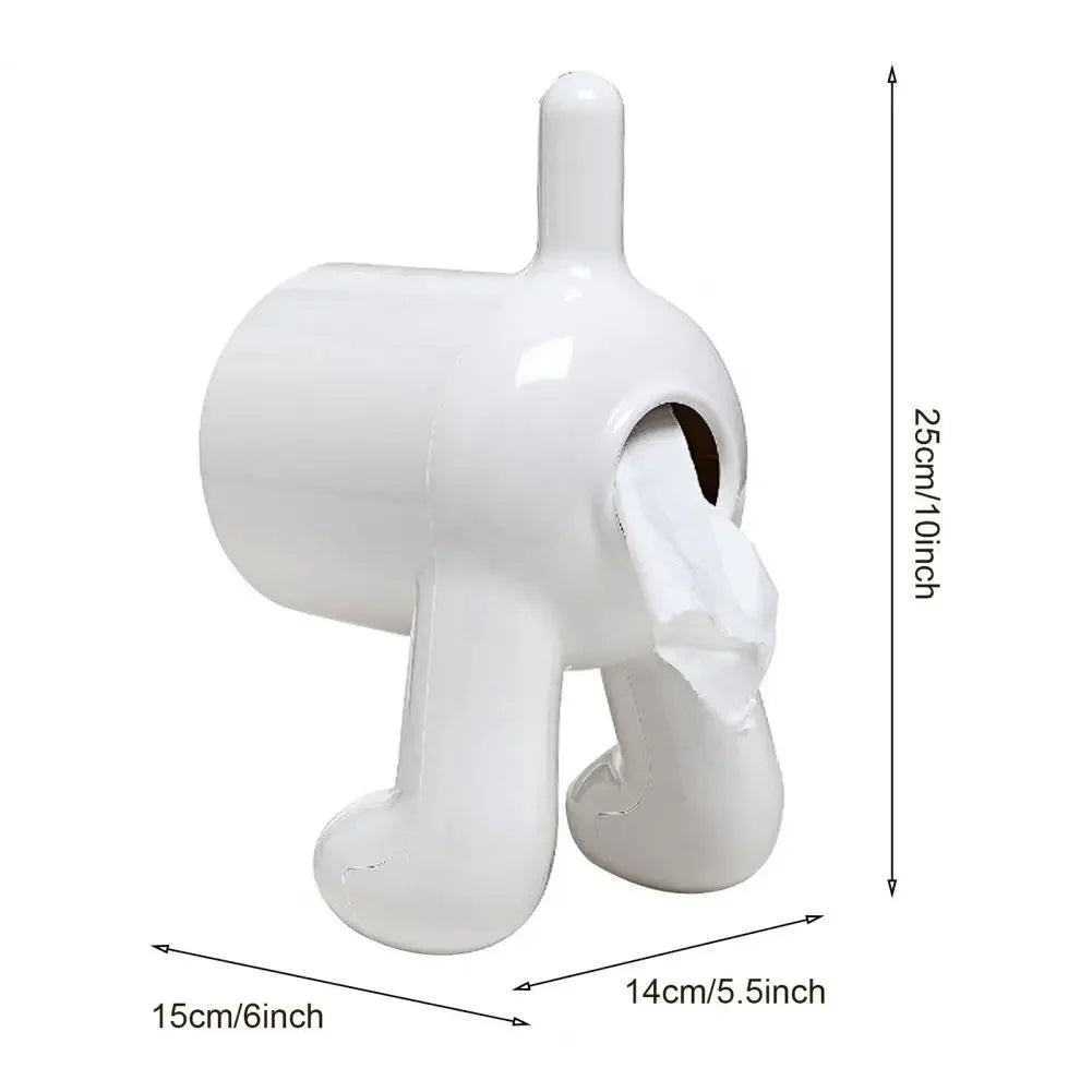 Funny Toilet Paper Dispenser Dog Butt Toilet Paper Holder Wall-mounted Tissue Organizer for Dog Lovers Bathroom Decor Funny Dog