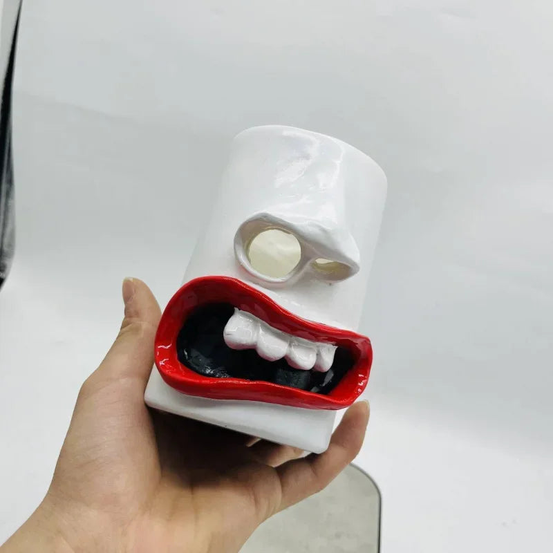 Funny Face Tissue HolderFunny Tissue Rack Decorations Funny Nostril Tissue Holder