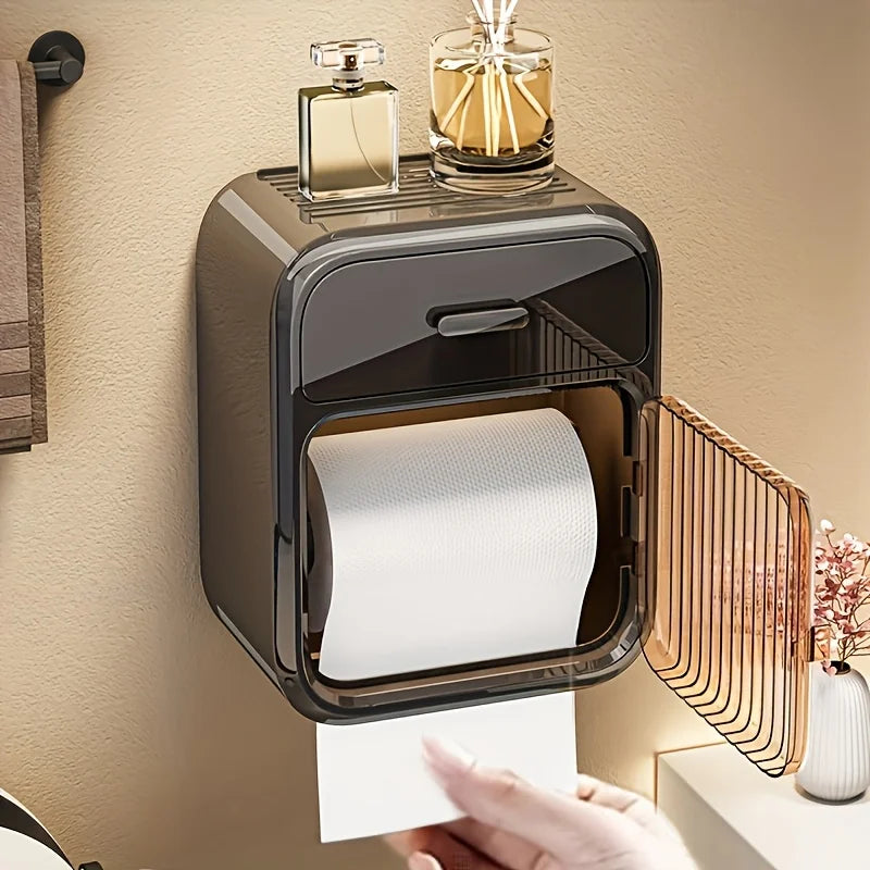 Toilet Paper Box Toilet Paper Roll Storage Rack Bathroom Roller Tissue Holder Wall Mounted Tissue Boxes Bathroom Accessories