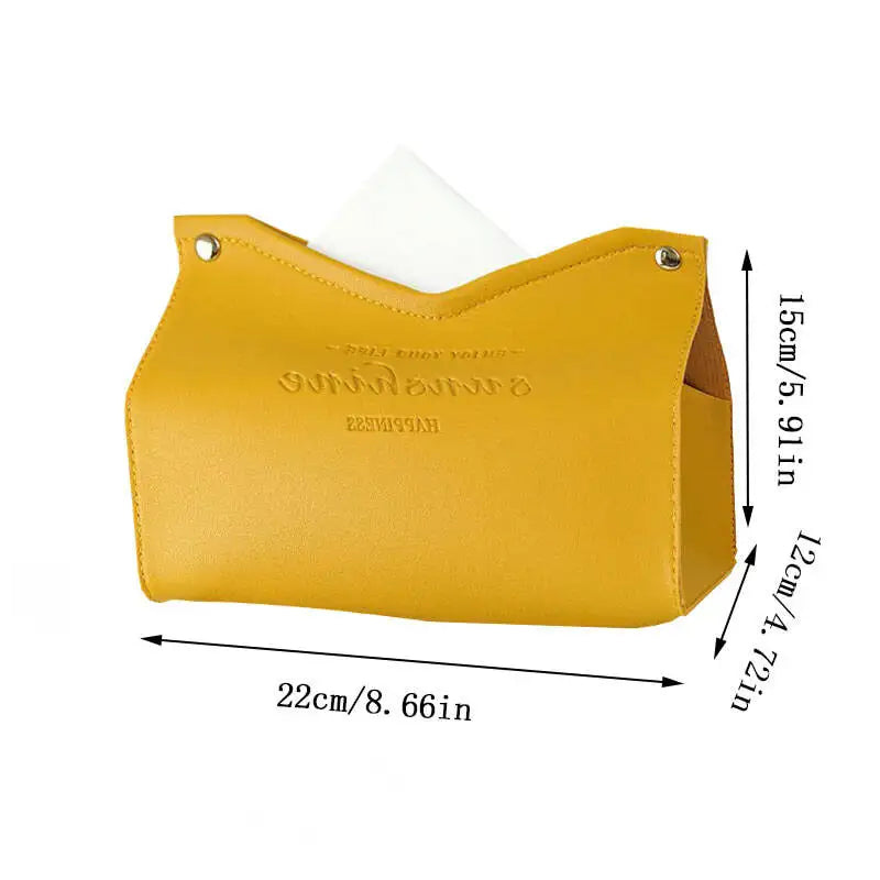 Living Dining Room Tissue Storage Box Environmentally Friendly Multi-Purpose Solid Color Creative Napkin Box