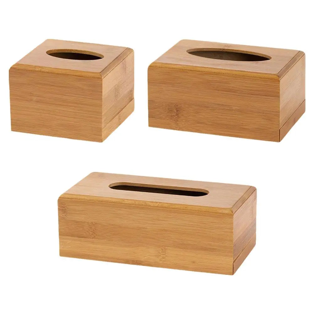 Bamboo And Wood Tissue Box Advertising Box Paper Drawing Box Home Storage Box Restaurant Paper Drawing Box Home Storage Box