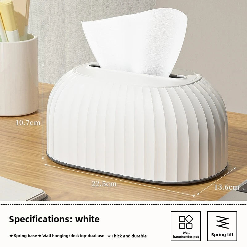 Creative Tissue Box with Spring Creative Scandinavian Simple Drawer Box Living Room Coffee Table Tissue Box Desktop Drawer Box