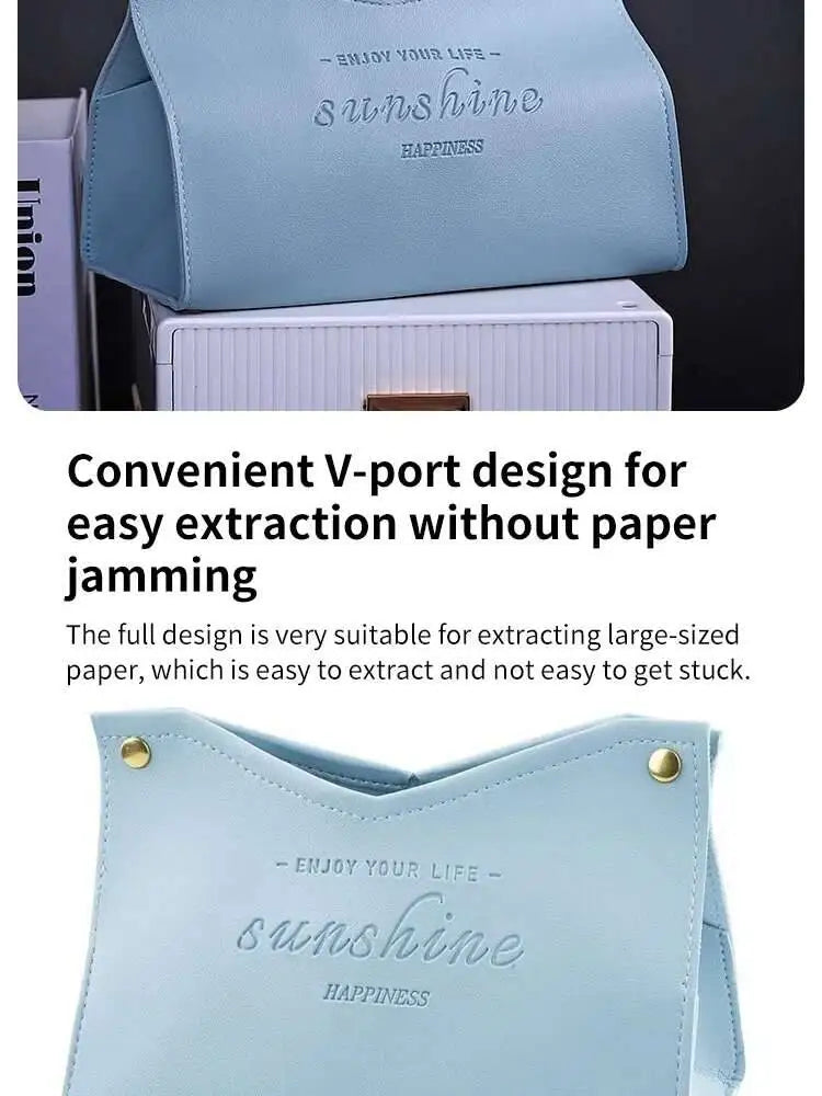 Living Dining Room Tissue Storage Box Environmentally Friendly Multi-Purpose Solid Color Creative Napkin Box