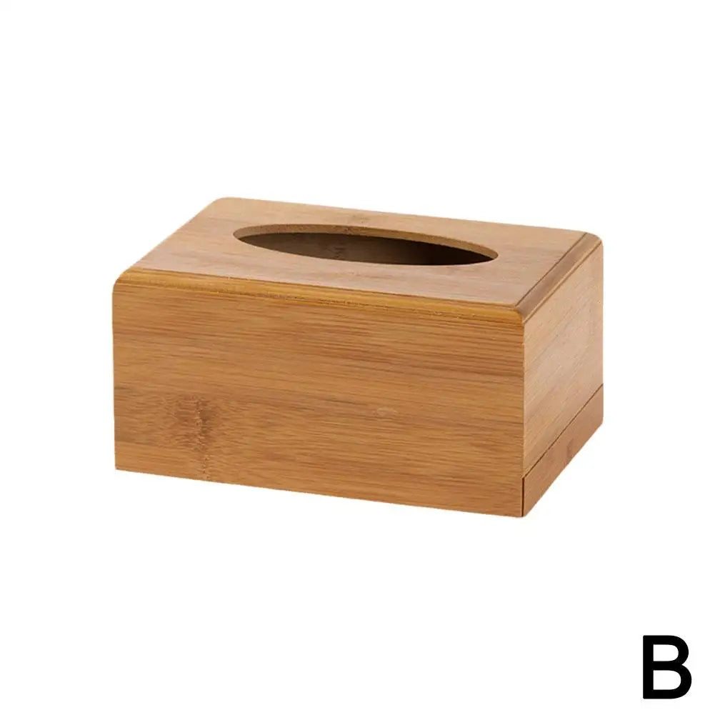 Bamboo And Wood Tissue Box Advertising Box Paper Drawing Box Home Storage Box Restaurant Paper Drawing Box Home Storage Box