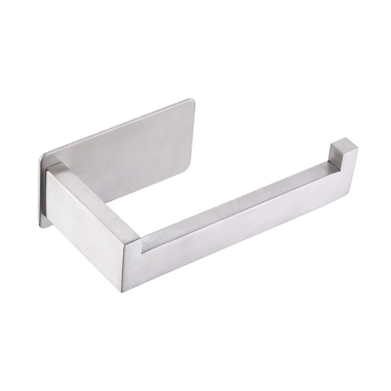 High Quality 304 Stainless Steel Roll Paper Holder Nail-free Toilet Tissue Kitchen Towel Roll Dispenser Bathroom Accessories