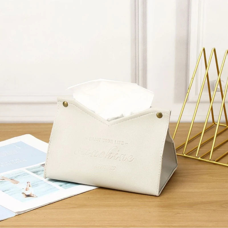 Living Dining Room Tissue Storage Box Environmentally Friendly Multi-Purpose Solid Color Creative Napkin Box