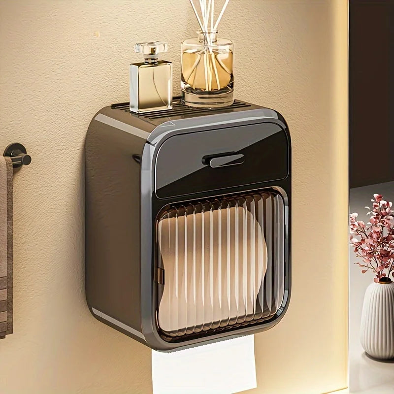 Toilet Paper Box Toilet Paper Roll Storage Rack Bathroom Roller Tissue Holder Wall Mounted Tissue Boxes Bathroom Accessories