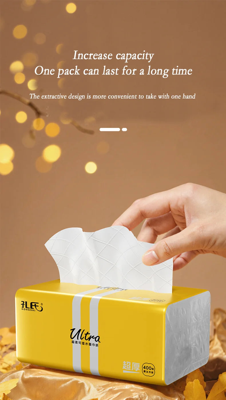 24 Large Packs Of Toilet Paper Can Be Wet Water Pliable Log Affordable Pack Of Facial Tissues Napkins 5 Layer Thickened Embossed