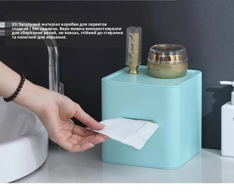 Simple European Sle Tissue Box Storage Box for Desktop Hand Wi Coffee Table Dstring Paper Home Decor Plastic Box
