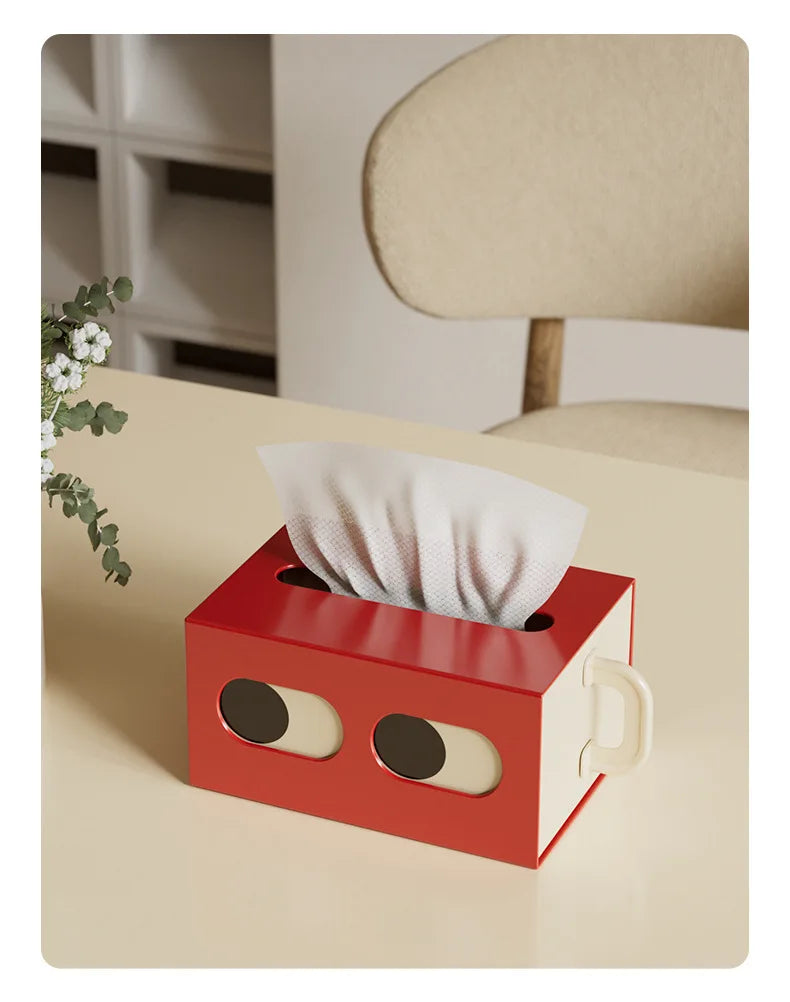 Tissue Box Table Napkin Rings Tissue Case Paper Box Container Solid Storage Box Home Table Decoration