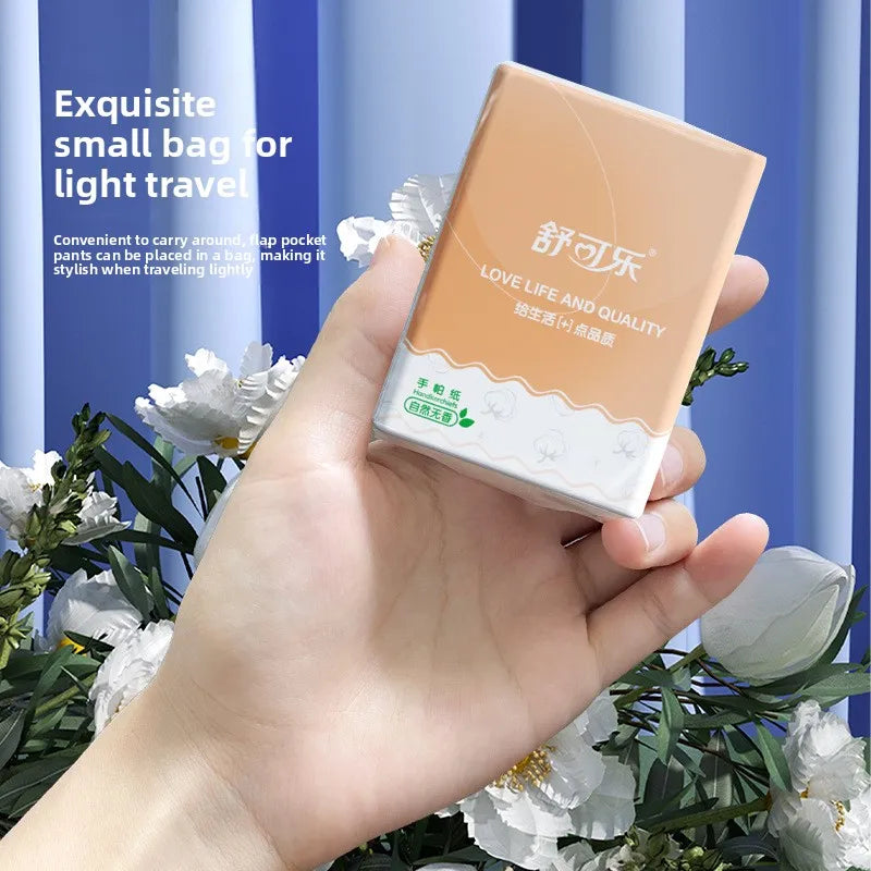 Portable Handkerchief Paper, 10-100 Small Bags, 3 Layers, 7 Pieces/small Bag, Portable Facial Tissue Paper, Napkin Toilet Paper
