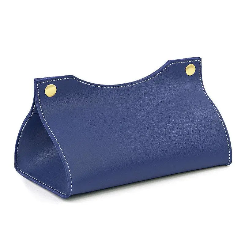 Pu Leather Tissue Box Cover Holder Car Living Room Bedroom Decoration Kitchen Desktop Nordic Home Napkin Holder Large Storage