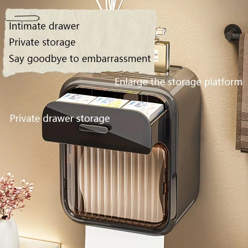Toilet Paper Box Toilet Paper Roll Storage Rack Bathroom Roller Tissue Holder Wall Mounted Tissue Boxes Bathroom Accessories