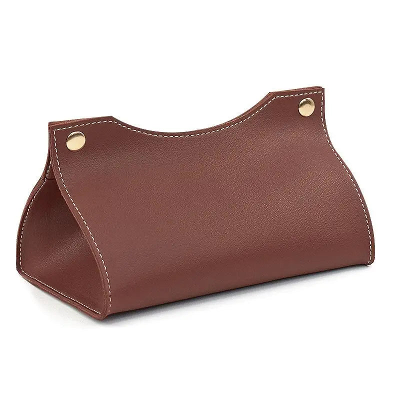 Pu Leather Tissue Box Cover Holder Car Living Room Bedroom Decoration Kitchen Desktop Nordic Home Napkin Holder Large Storage