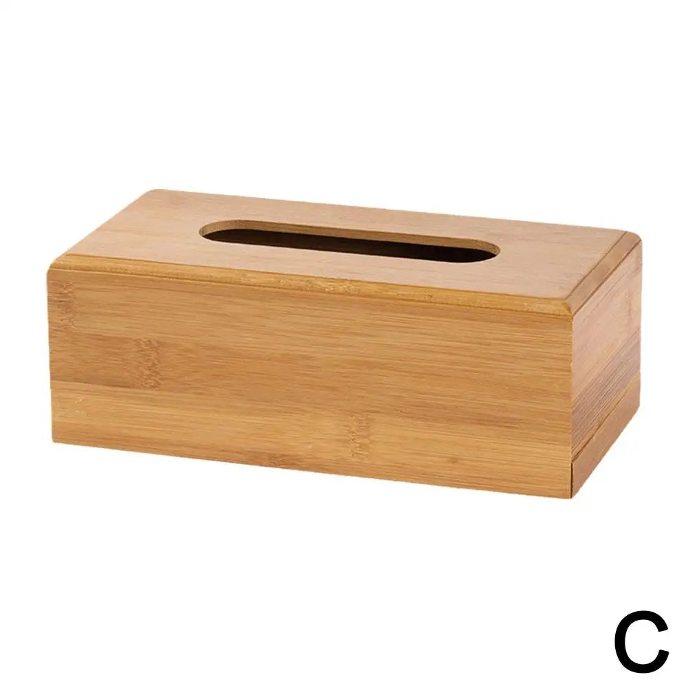 Bamboo And Wood Tissue Box Advertising Box Paper Drawing Box Home Storage Box Restaurant Paper Drawing Box Home Storage Box