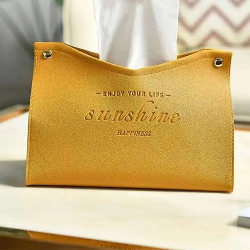 Living Dining Room Tissue Storage Box Environmentally Friendly Multi-Purpose Solid Color Creative Napkin Box