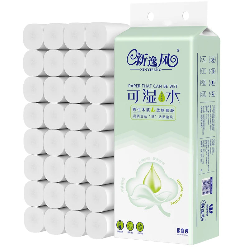 14 Rolls of Household Paper Towels on Behalf of the Roll Paper Five Layers of Thickened Core Roll Toilet Paper Toilet Paper