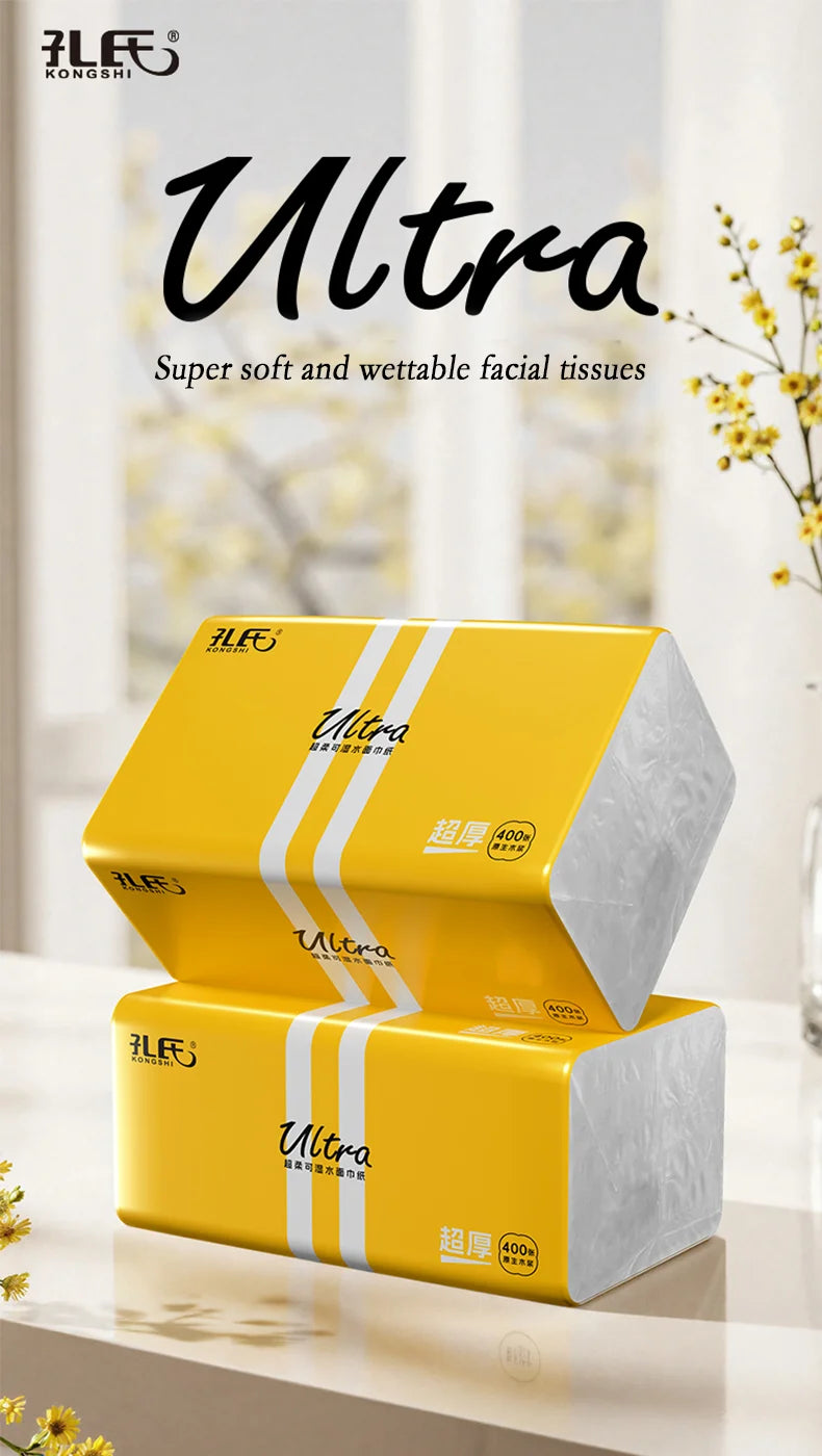 24 Large Packs Of Toilet Paper Can Be Wet Water Pliable Log Affordable Pack Of Facial Tissues Napkins 5 Layer Thickened Embossed