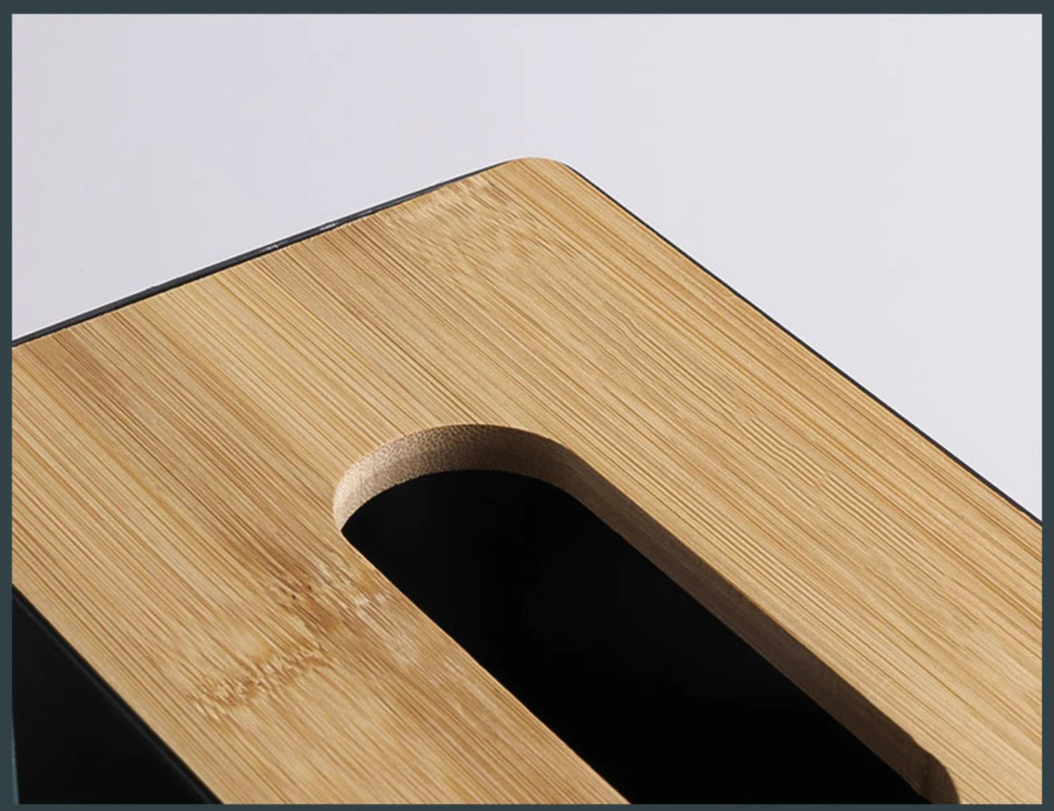 Tissue Box Table Napkin Rings Tissue Case Paper Box Container Bamboo Cover Solid Wood Storage Box Home Tissue Box Holder