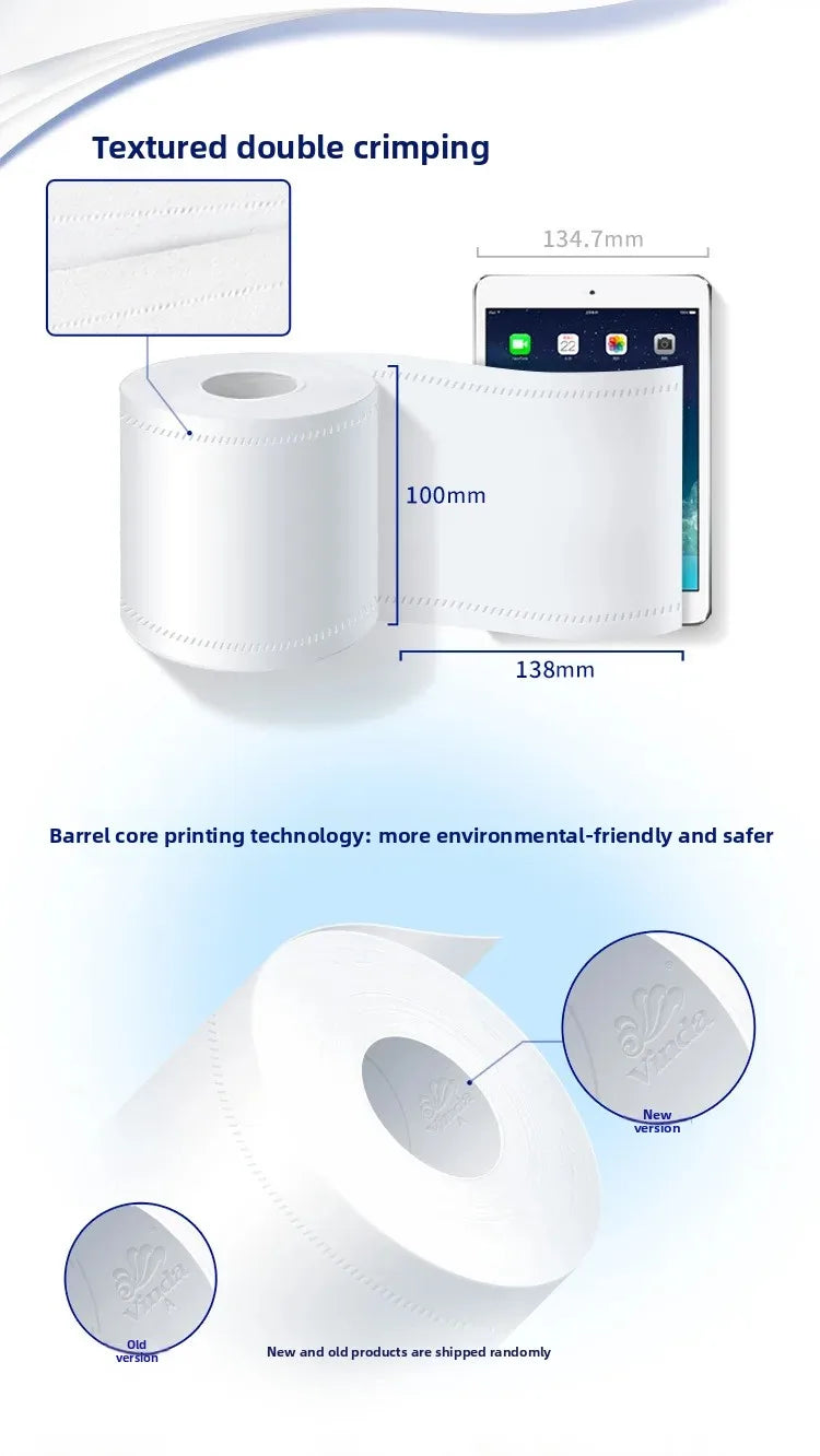Vinda Toilet Paper Core 4 Layers 130g Blue Thick Classic Household Hygienic Paper Towels Strong And Durable