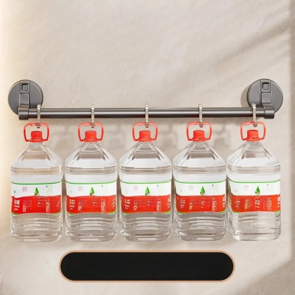 Suction cup, towel rack, toilet, no punching, wall hanging rack, bathroom towel bar, bath towel storage, single rod hanger.