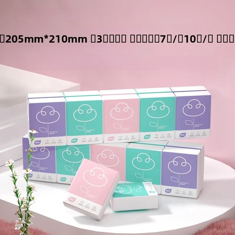 Portable Handkerchief Paper Tissue Small Pa Dstring able Carryon Table Napkin Facial Tissue Life Use Paper