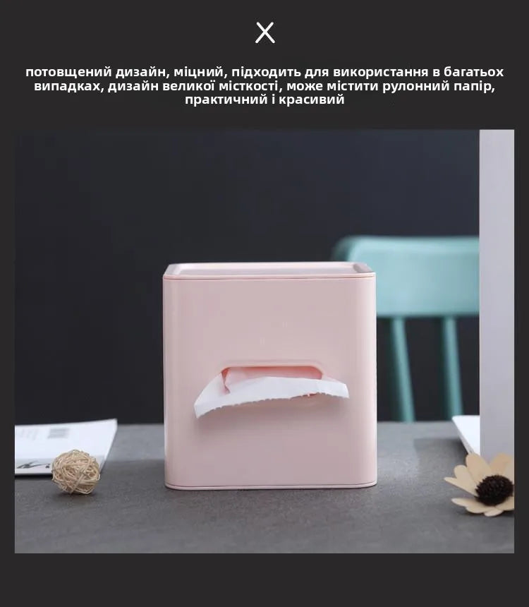 Simple European Sle Tissue Box Storage Box for Desktop Hand Wi Coffee Table Dstring Paper Home Decor Plastic Box