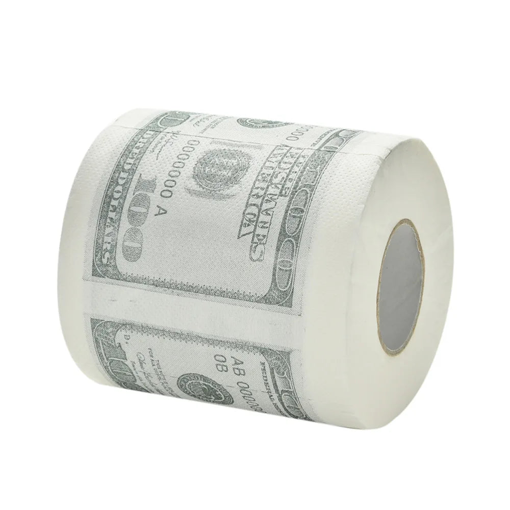 One Hundred Dollar Bill Toilet Paper Novelty Fun $100 TP Money Roll Gag Gift